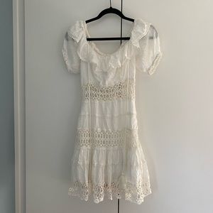 Free People Lace Crochet Mini Dress NEW WITH TAGS